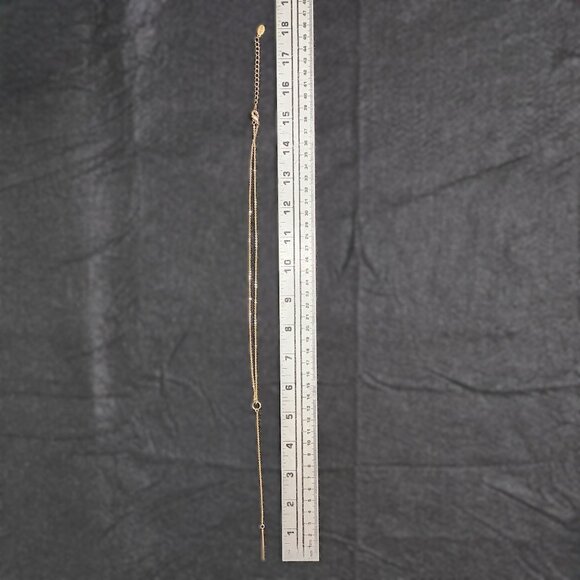 *Sold* BFD  Double Drop Bar Pendant Necklace - Picture 6 of 7